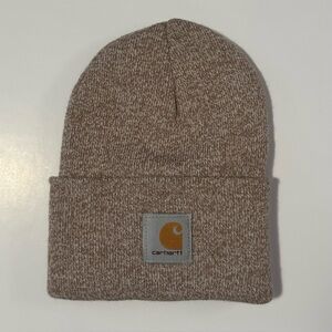 Carhartt A18 Knit Cuffed Beanie Flaxseed Oat Milk Marl NWOT
